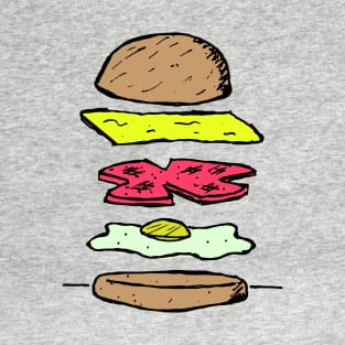 Pork Roll, Egg, and Cheese Sandwich T-Shirt